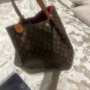 LV bag and belt